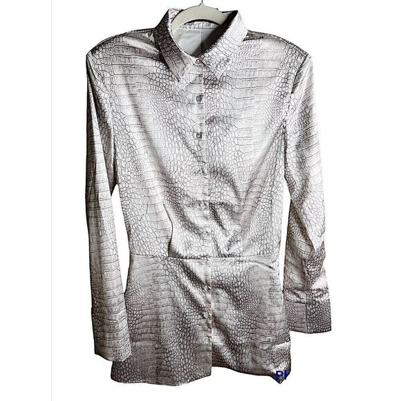 Lioness Mirror Image Satin Mini Dress Python Snakeskin Print Size XS - Picture 3 of 9
